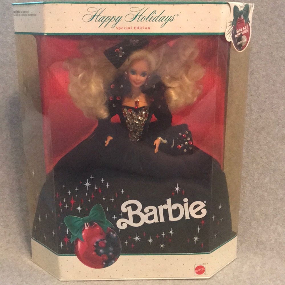 1991 Happy Holidays Barbie Doll